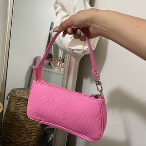 Hot pink shoulder bag